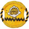 Peanuts Charlie Brown Yellow Good Grief Rope Frisbee Dog Toy