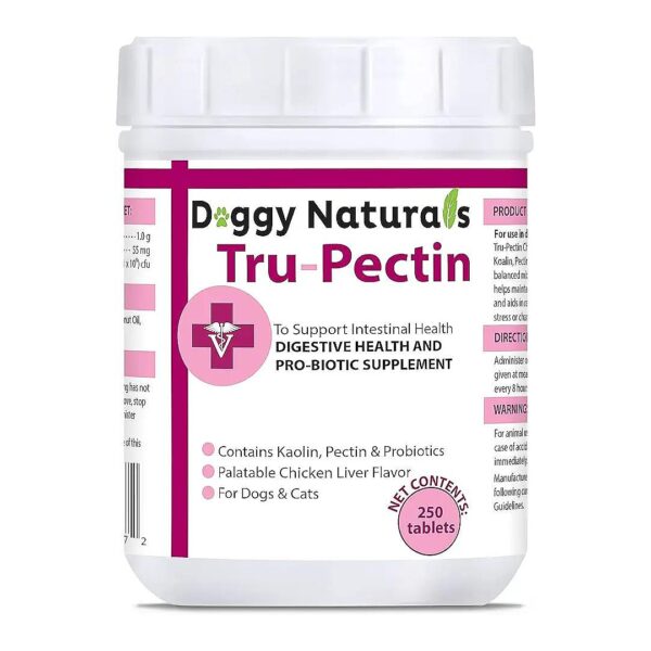 Pectin, and Probiotics to Support Firm Stool and Normal Digestion in Pets