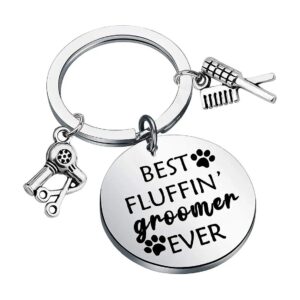 Perfect Gift for Dog Groomer Pet Groomer Hairdresser and Dog Lovers Keychain