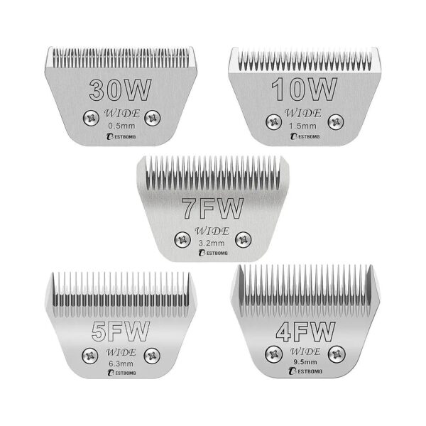 Performance Detachable Blades Kit Compatible with Andis, Oster A5, Wahl km10 Clippers