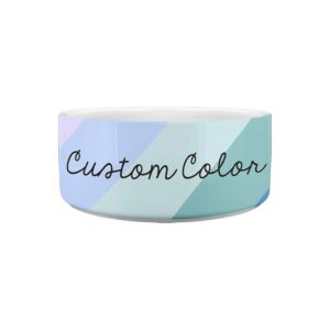 Personalized Dog Bowls with Monogrammed Names and Modern Colors