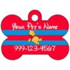 Personalized Dog Cat ID Tag with Winnie The Pooh Design