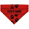 Personalized Dog Scarf Bib for Medium to Larger Breed Dogs with Adjustable Collar