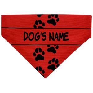 Personalized Dog Scarf Bib for Medium to Larger Breed Dogs with Adjustable Collar