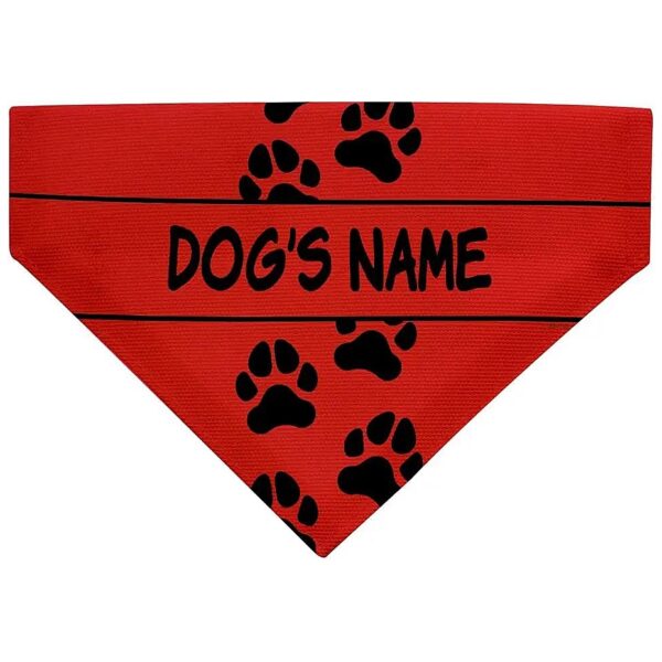 Personalized Dog Scarf Bib for Medium to Larger Breed Dogs with Adjustable Collar