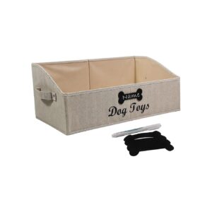 Personalized Dog Toy Storage Box for Organizing Pet Toys and Accessories