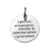 Personalized Pet ID Tag Keychain for Dog and Cat Lovers with Funny Quote