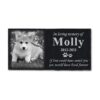 Personalized Pet Memorial Markers with Photo, Black Granite Stones for Pet Loss Memorials