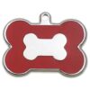 Personalized Stainless Steel Red Bone Dog Tag with Engraving Small Size