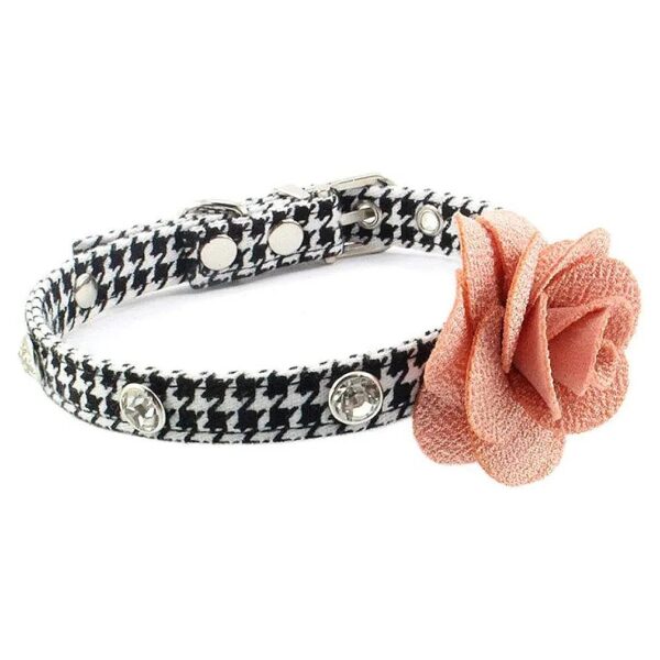 Pet Accessories for Parties, Weddings, and Holidays, Houndstooth Patterned Dog Collar