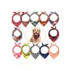 Pet Accessories for Small Medium Dogs Plaid Pattern Triangle Bibs Bandanas