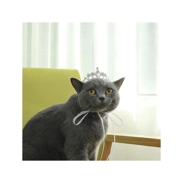 Pet Accessories with Crystal Rhinestone Tiara Crown for Small Pets