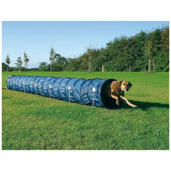 Pet Agility Tunnel - Portable Dog Training Equipment with Anchors and Tent Pegs