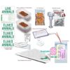 Pet Airline Travel Kit with Pad, Dishes, and Labels for Easy Travel