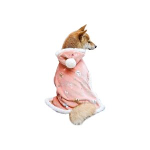 Pet Apparel for Small Medium Dogs and Cats with Fleece Lining and Flannel Outer