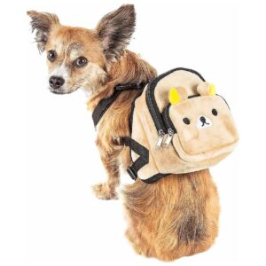 Pet Backpack with Breathable Mesh Back and Comfortable Adjustable Straps for Dogs