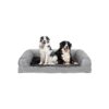 Pet Bed for Large Dogs with Orthopedic Support and Soft Faux Plush Liner