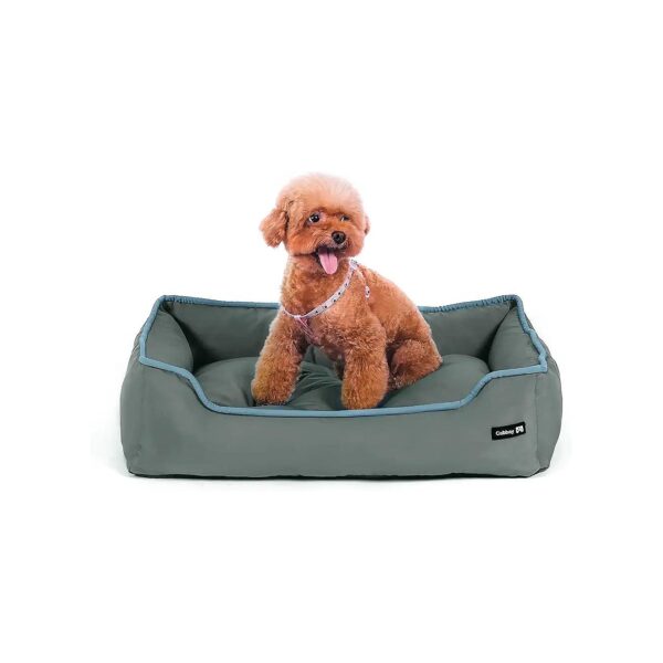 Pet Bed for Medium Dogs with Soft Polyester Fiber and Machine Washable Cover