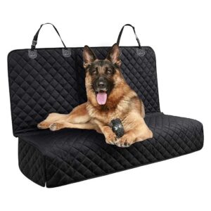 Pet Bench Seat Cover with Waterproof and Scratch Proof Material for Cars, Trucks and SUVs