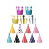 Pet Birthday Accessories Delightful Cone Paper Hats Supplies Colorful Patterns