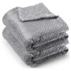 Pet Blanket Soft Flannel Material Gray Medium Size Small to Medium Size Dog Cat Bedding