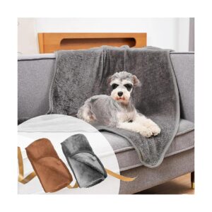 Pet Blanket for Dogs and Cats, Soft and Cozy, Washable and Reversible Plush