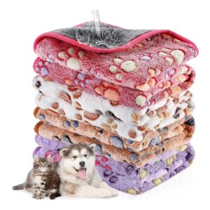 Pet Blankets with Cute Paw Print Design for Pet Bed and Cage Liners