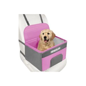 Pet Booster Car Seat for Small Dogs with Waterproof Material and Ventilation