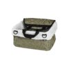 Pet Booster Seat for Small Dogs Green Color Faux Sheepskin Outer Lining Adjustable Straps