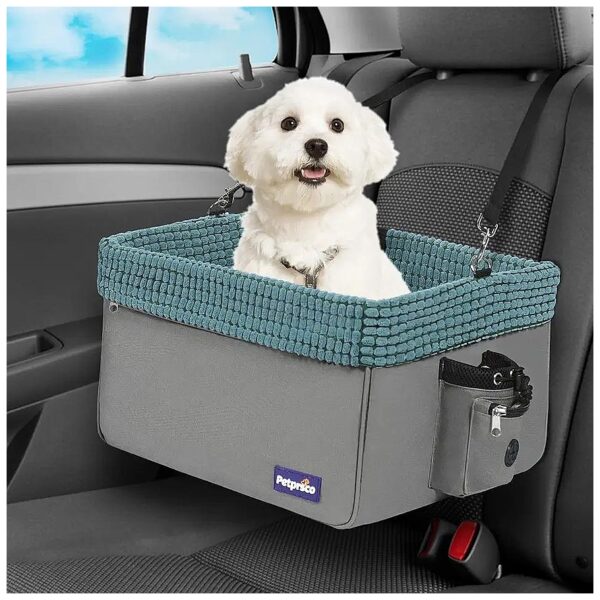 Pet Booster Seat for Small Dogs and Cats Up to 20lbs Portable Front or Rear Seat