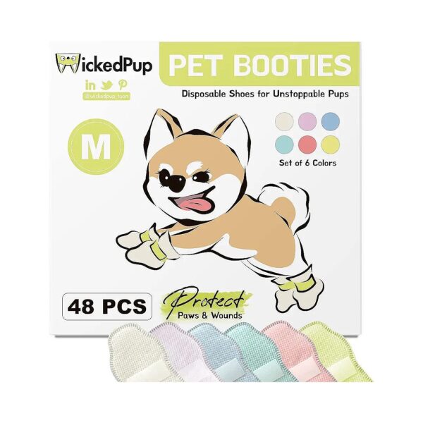 Pet Booties for Dogs and Cats with Paw Protection Against Heat, Snow, and Wounds