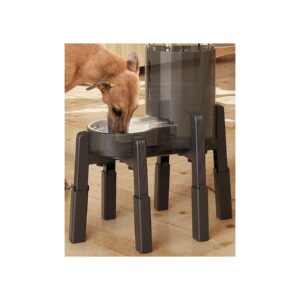 Pet Bowl Stand with Adjustable Height for Large and Small Dogs and Cats