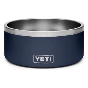 Pet Bowl with Distinctive Navy Blue Color and 64 Ounce Capacity