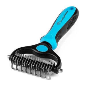 Pet Brush for Shedding and Dematting - Undercoat Rake for Easy Hair Removal and Massage