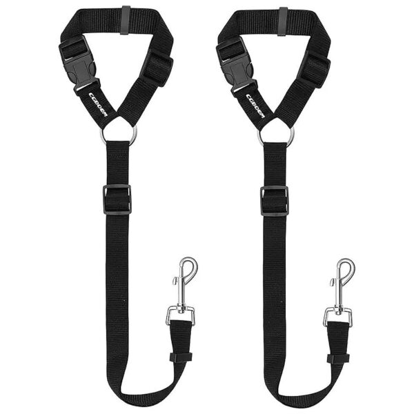 Pet Car Seat Belts with Adjustable Length and Nylon Strap for Small Medium Large Dogs