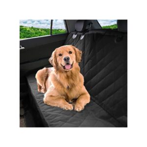 Pet Car Seat Cover Black Heavy Duty Waterproof Universal Fit for Cars SUVs