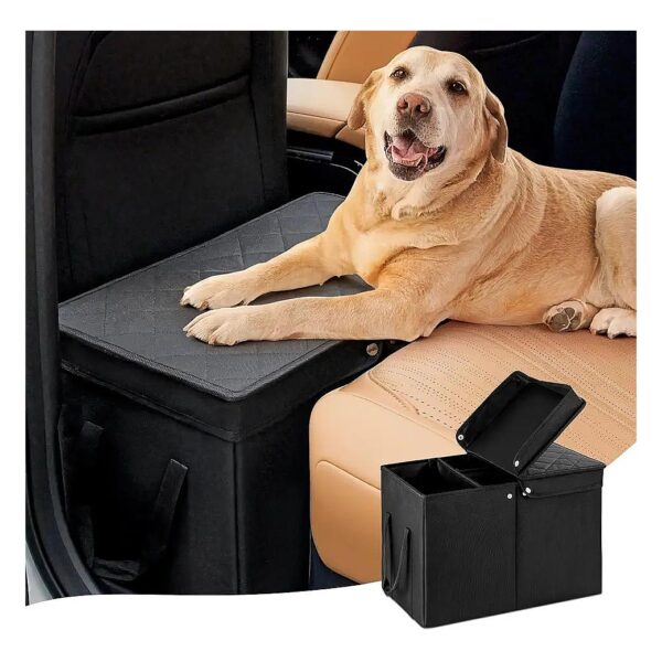 Pet Car Seat Extender and Storage for Front or Back Seat Dogs