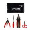 Pet Care Kit with Nail Clippers Scissors Style Clippers and Compact Travel Case