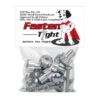 Pet Carrier Security Fasteners Kit Chrome Metal 8 Pack Includes