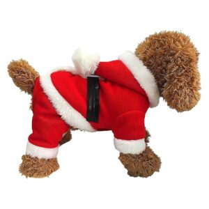 Pet Christmas Costumes Santa Dog Clothes for Small Dogs Boys