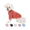 Pet Clothes for Small Dogs and Cats XX-Small Coral Soft Warm Fleece Sweater Coat