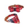 Pet Collar with Bow Tie and Bandana Style for Small Dogs and Cats with Adjustable Length