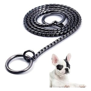 Pet Collars Necklace Walking Training Supplies for Small Medium Large Dogs Black 0mmx28