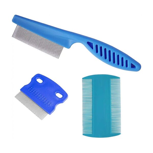 Pet Comb for Dog Tear Stain Remover and Grooming 3 Piece Set