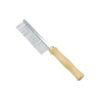 Pet Comb with Stainless Steel Pin Teeth and Wooden Handle for Happy Pet Grooming