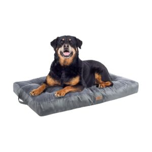 Pet Comfort Dog Bed with Waterproof Bottom and Plush Cushion for Large and Medium Dogs