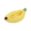 Pet Comfortable Banana Shaped Dog Bed with Easy Cleaning Removable Cushion