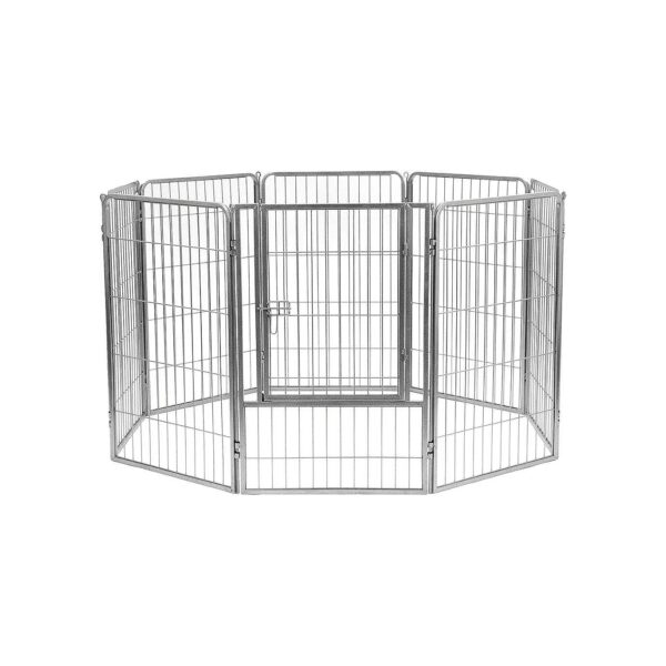 Pet Containment Solution with Rust-Resistant Steel Wire Kennel Design