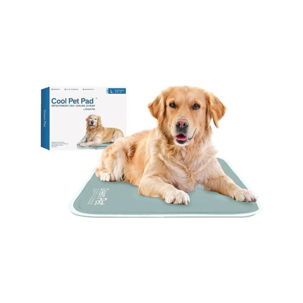 Pet Cooling Mat for Large Dogs and Cats, Sage Grey, Non-Toxic