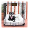 Pet Crate Bed with Bolster, Plush Fleece Crate Mat for Medium-Sized Dogs and Kennels